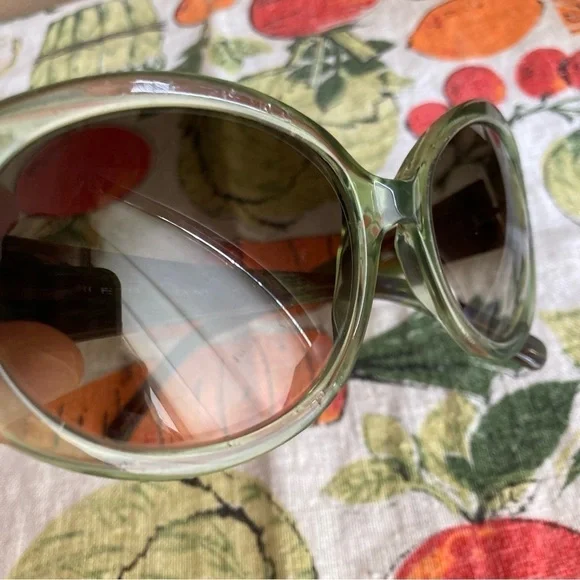 Etro green embellished sunglasses